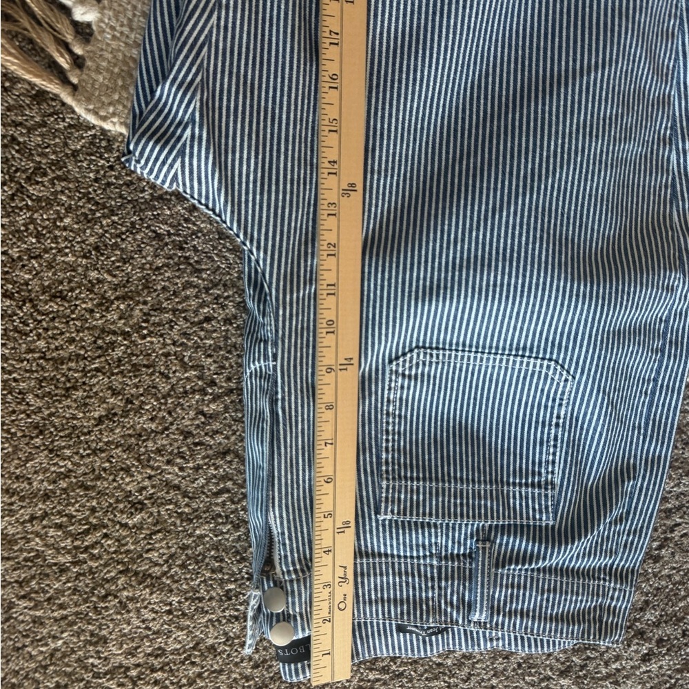 Talbots Blue Striped Flare Jeans - Picture 5 of 12